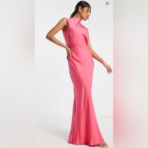 Asos hot pink dress